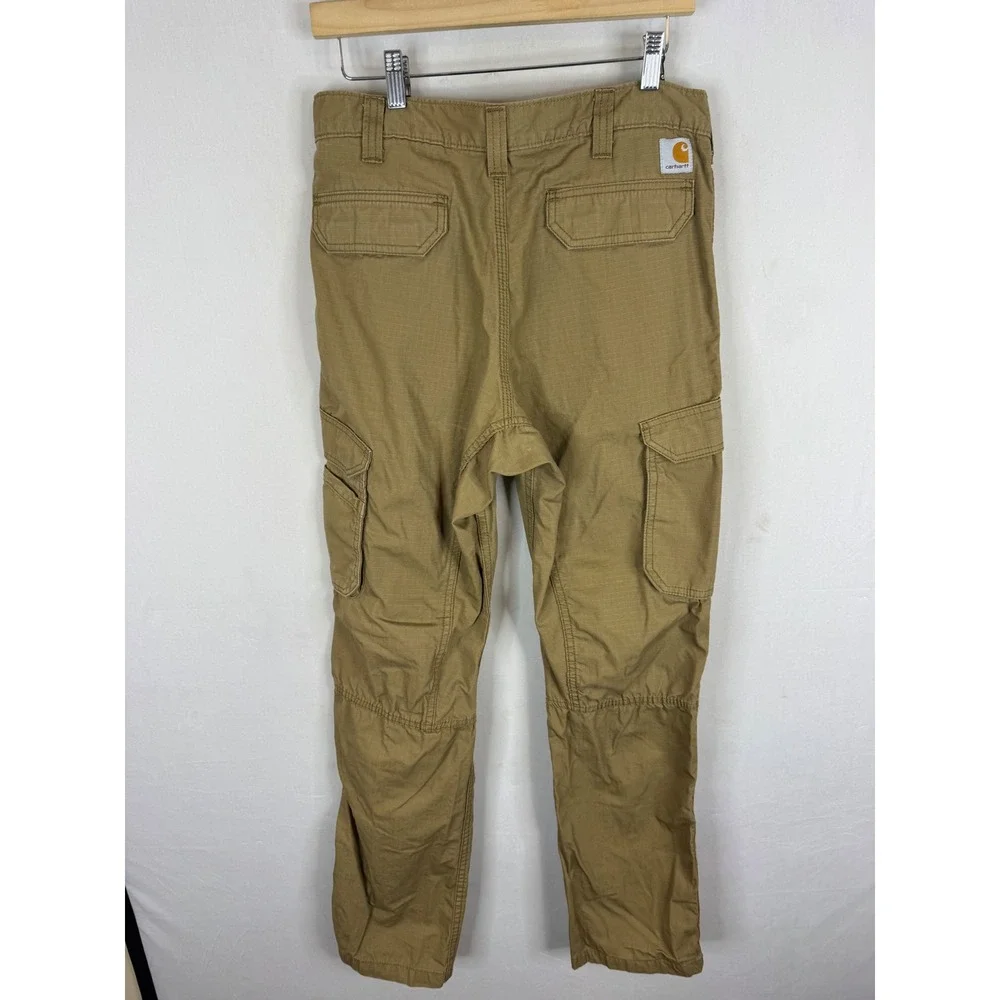 Carhartt Force Relaxed Fit Cargo Pants Khaki Tan Ripstop 101148-257 32x34